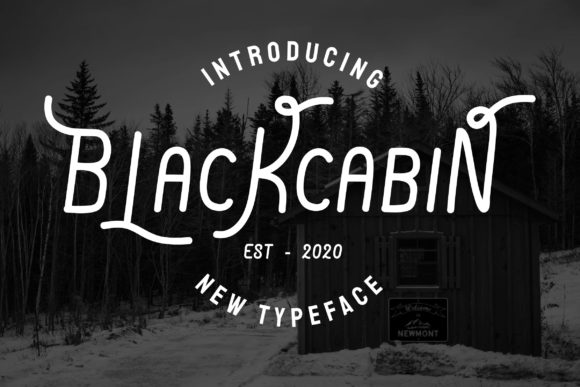 Blackcabin: A Unique Display Font for Creative Crafters