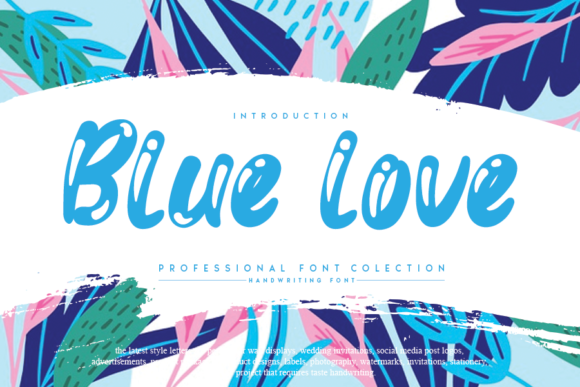Blue Love: The Perfect Handwritten Font for Creative Makers