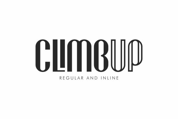 Climbup Font: Modern Minimalist Display for Makers