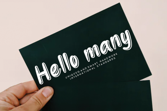 Discover Hello Many: A Versatile Display Font for Creative Projects
