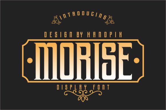 Enhance Your Brand with Morise: A Unique Display Font