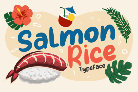 Enhance Your Brand with Salmon Rice Font