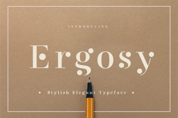 Ergosy: A Bold and Unique Display Font