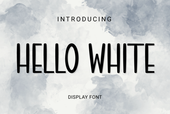 Hello White: A Charming Display Font for Creative Makers