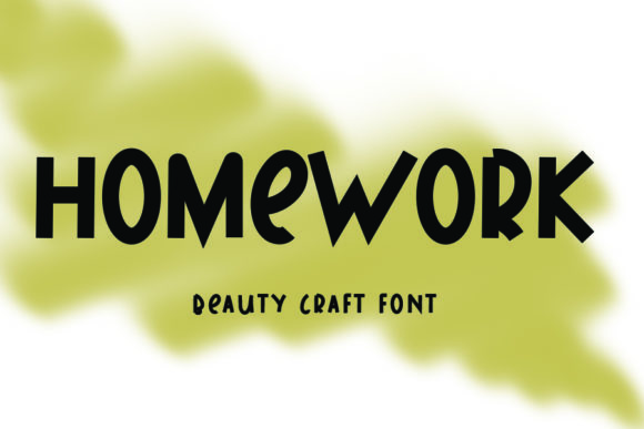 Homework: The Bold Display Font for Eye-Catching Campaigns