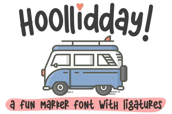 Hoollidday Font: Quirky Display Typography for Web Design