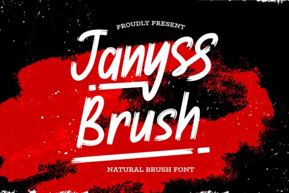Janyss Brush: A Natural Brush Font for Elegant Editorial Design