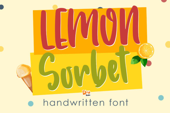 Lemon Sorbet: A Bold and Colorful Display Font for Editors