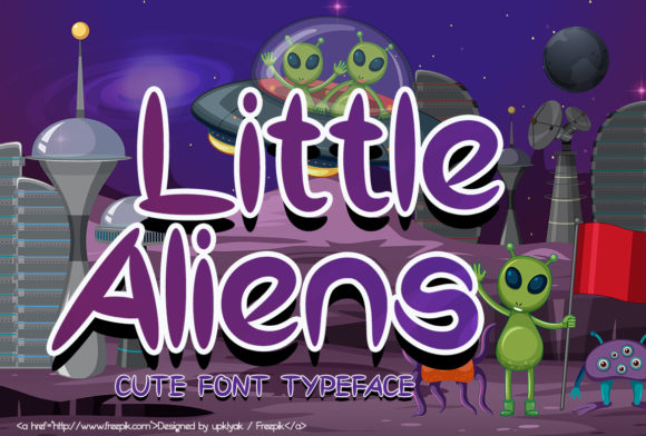 Little Aliens: A Sweet and Friendly Display Font for Crafters
