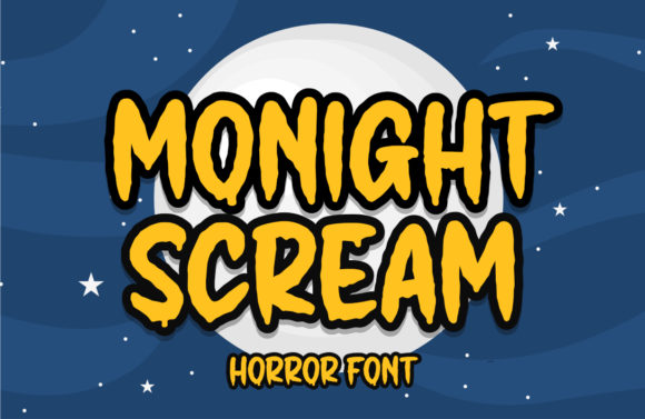 Monight Scream Font for Bold Halloween Web Design