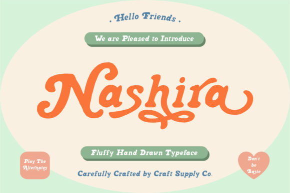 Nashira: A Sweet and Friendly Display Font for Editorial Design
