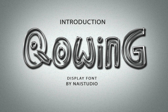 Qowing Font: Bold Display Typography for Digital Campaigns