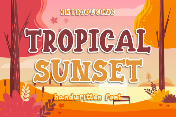 Tropical Sunset: A Bold and Chunky Display Font for Your Brand