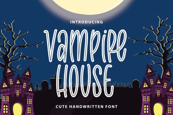 Vampire House: A Bold and Thin Display Font for Makers